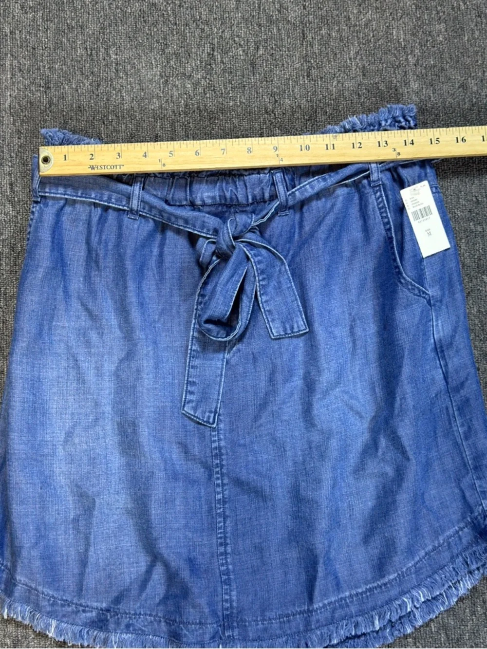 Cloth & Stone 100% Tencel Blue Midi Skirt Size Medium - Picture 9 of 15